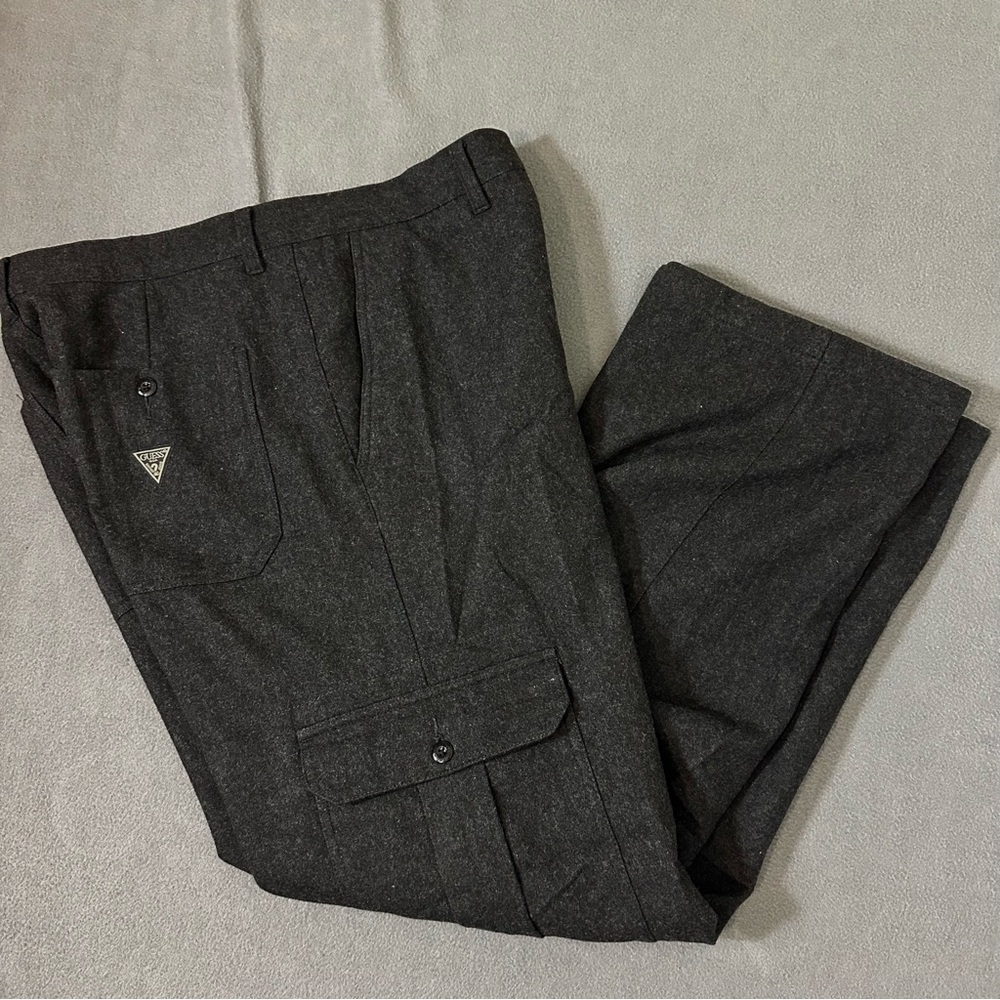 Vintage Guess Jeans Wool Blend Cargo Pants Mens 34